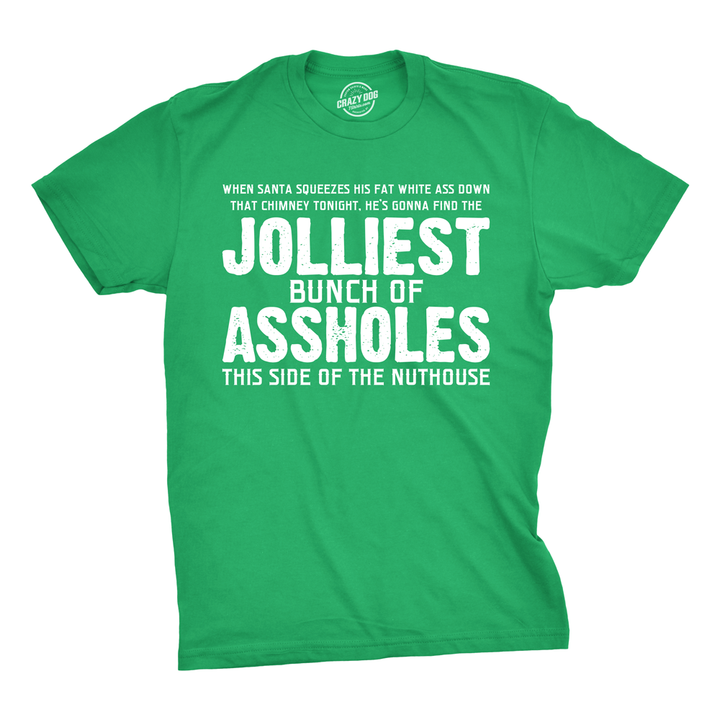 Funny Heather Green - Jolliest Jolliest Bunch Of Assholes Mens T Shirt Nerdy Christmas TV & Movies Tee