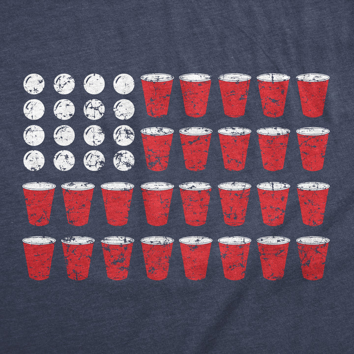 Beer Pong Flag Men's T Shirt