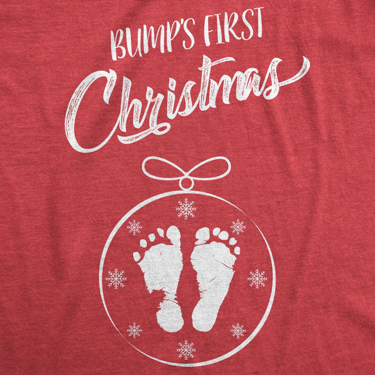 Baby&#39;s First Christmas Ornament Maternity Tshirt
