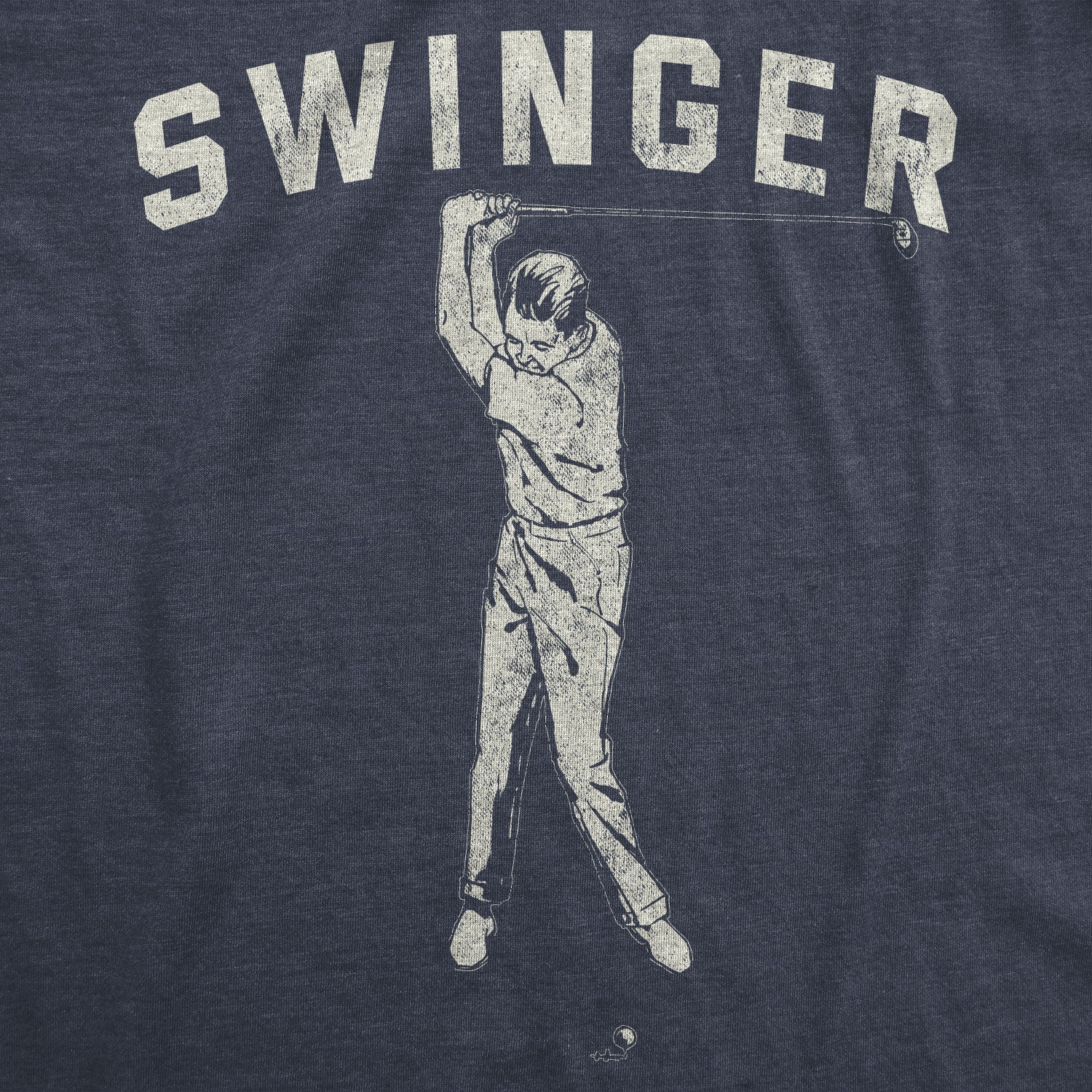 Funny Heather Navy - Swinger Swinger Mens T Shirt Nerdy Golf Sex Tee