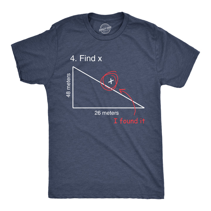 Funny Heather Navy - Find X Find X Mens T Shirt Nerdy Science Tee