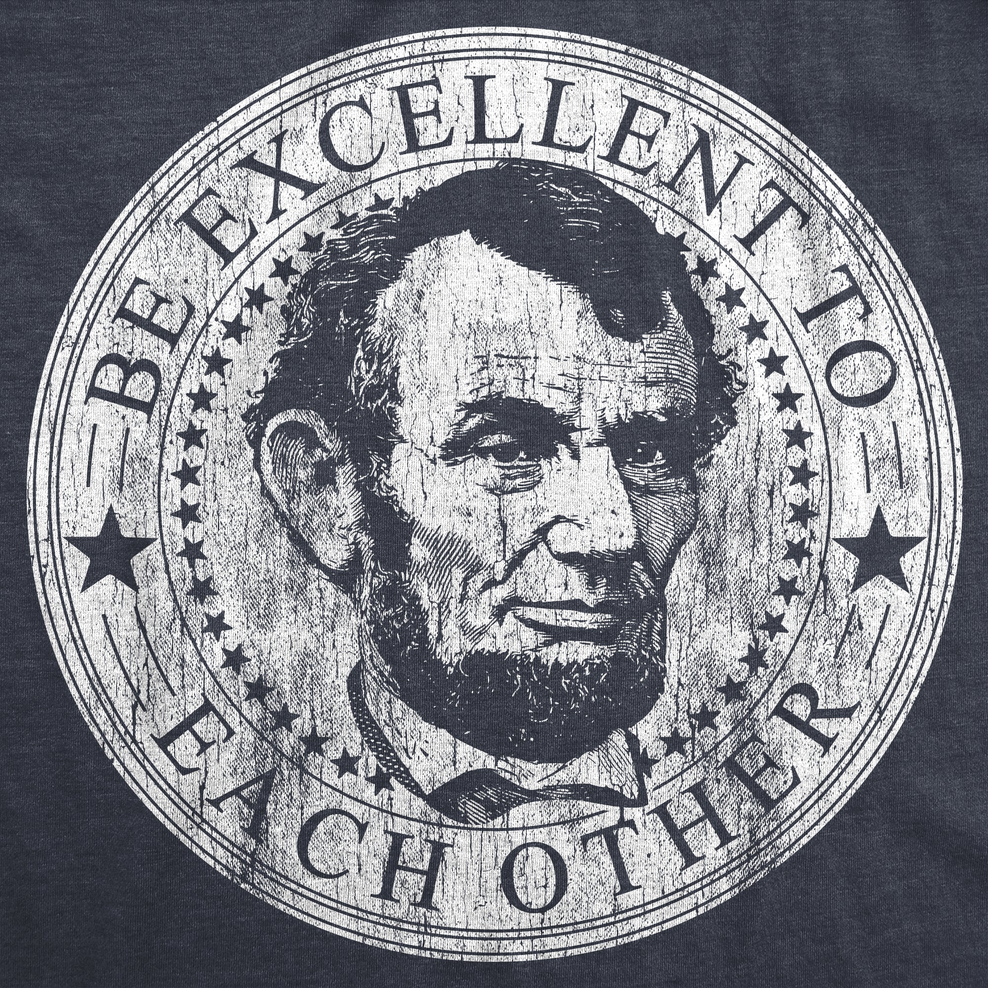 Funny Heather Navy - Be Excellent Be Excellent To Each Other Mens T Shirt Nerdy Sarcastic TV & Movies Tee