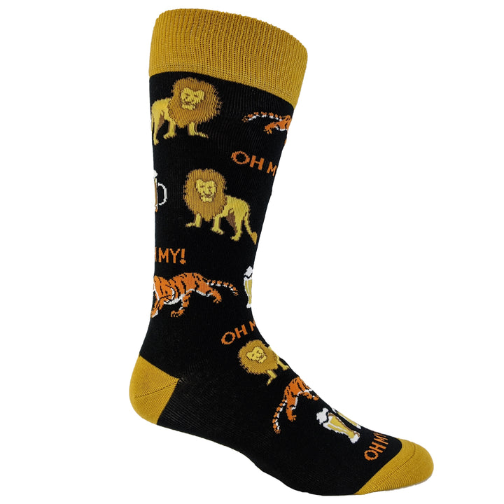 Mens Lions Tigers And Beers Socks