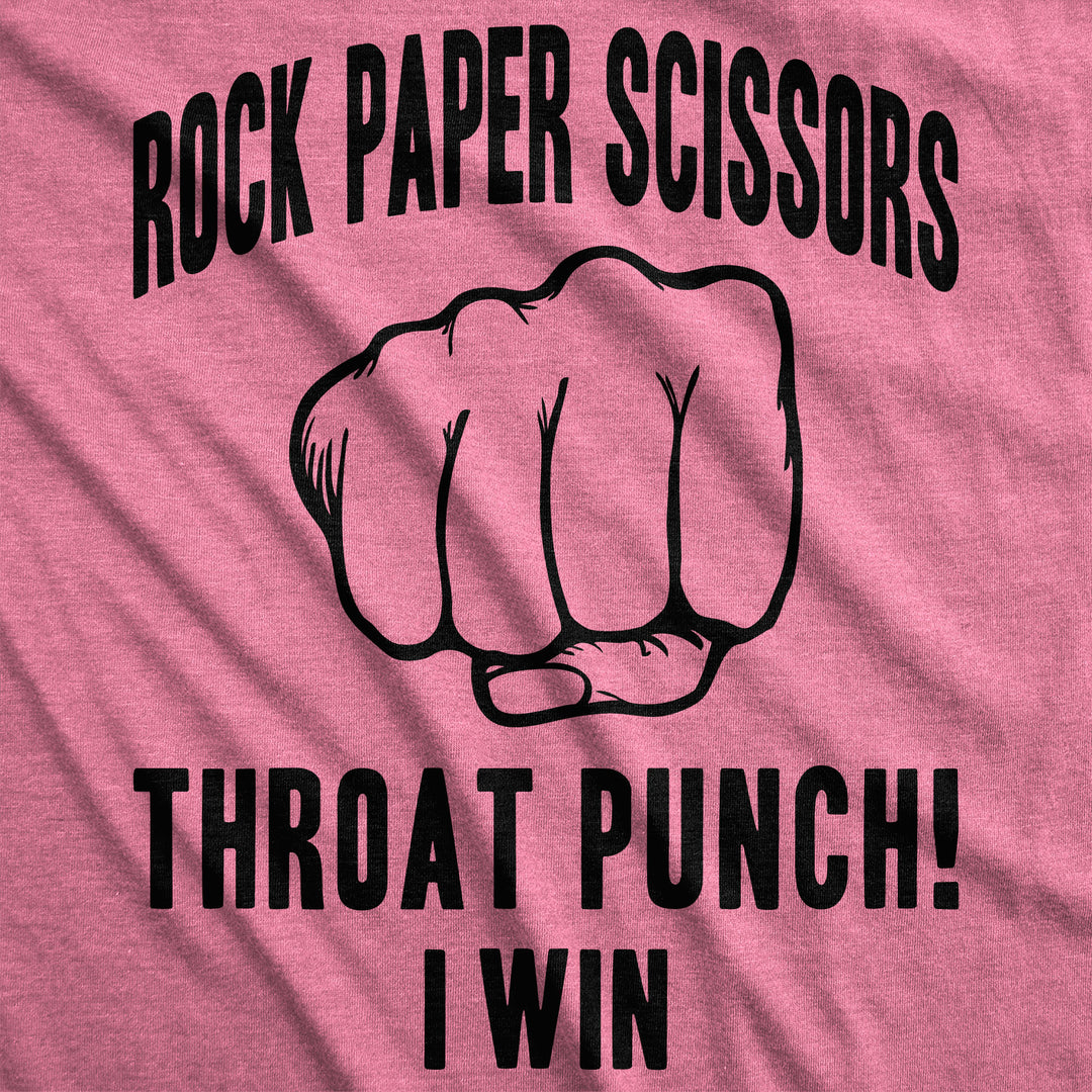 Rock Paper Scissors Throat Punch Women's T Shirt