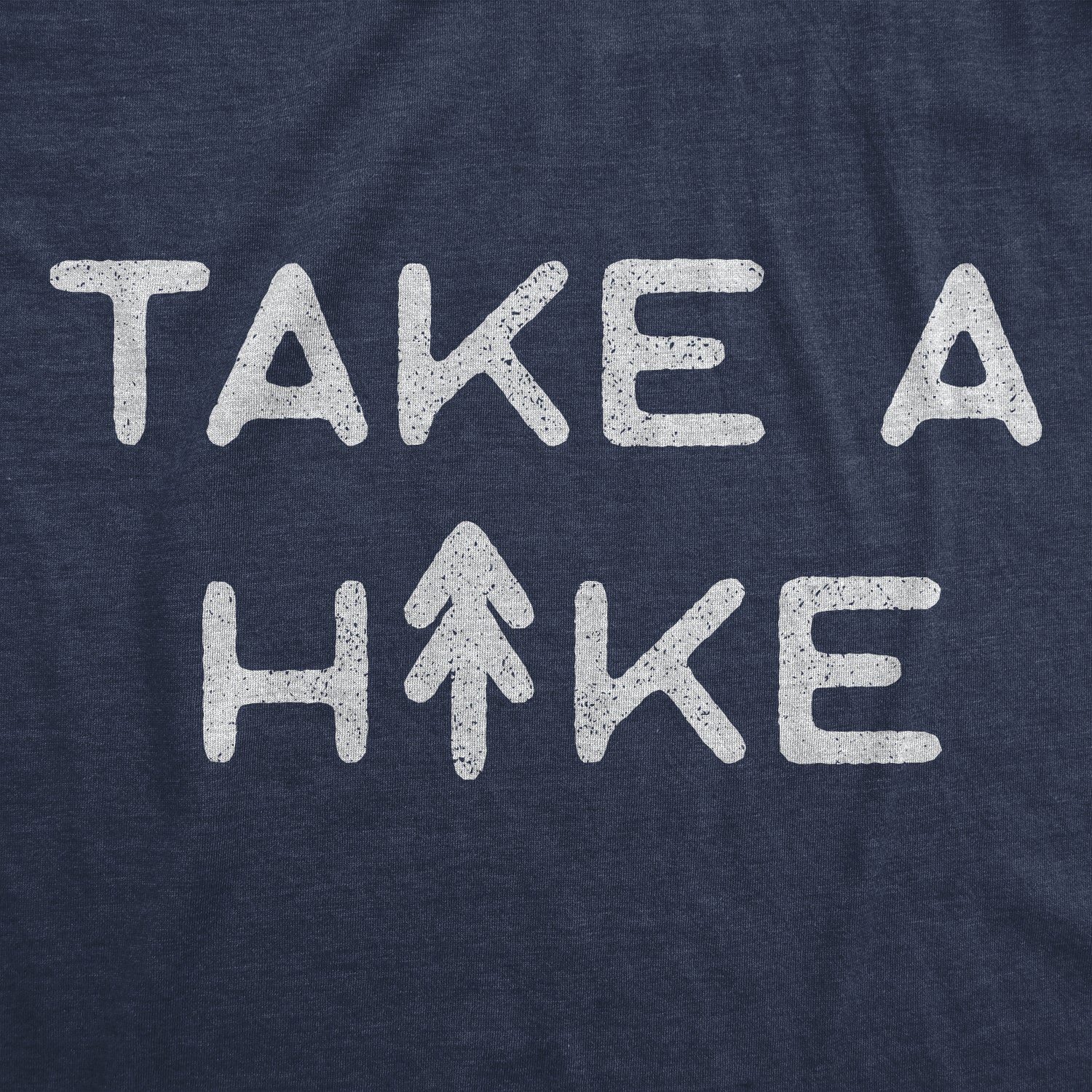 Funny Heather Navy - Take a Hike Take A Hike Womens T Shirt Nerdy Camping Tee