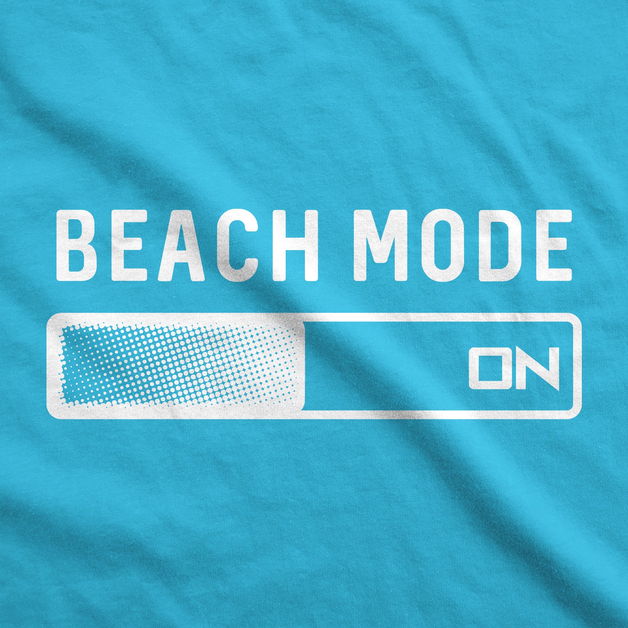 Funny Heather Turquoise Beach Mode Mens Tank Top Nerdy Vacation Tee