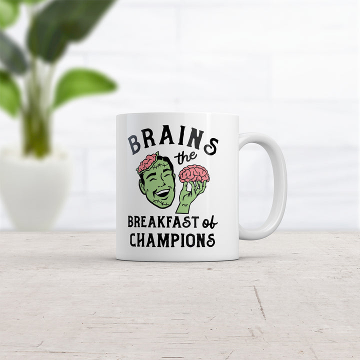 Brains The Breakfast Of Champions Mug