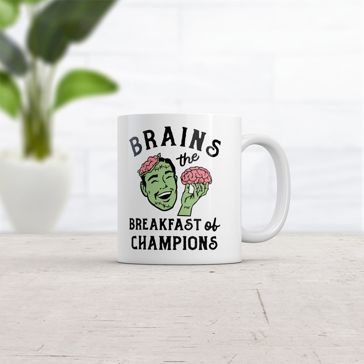 Brains The Breakfast Of Champions Mug