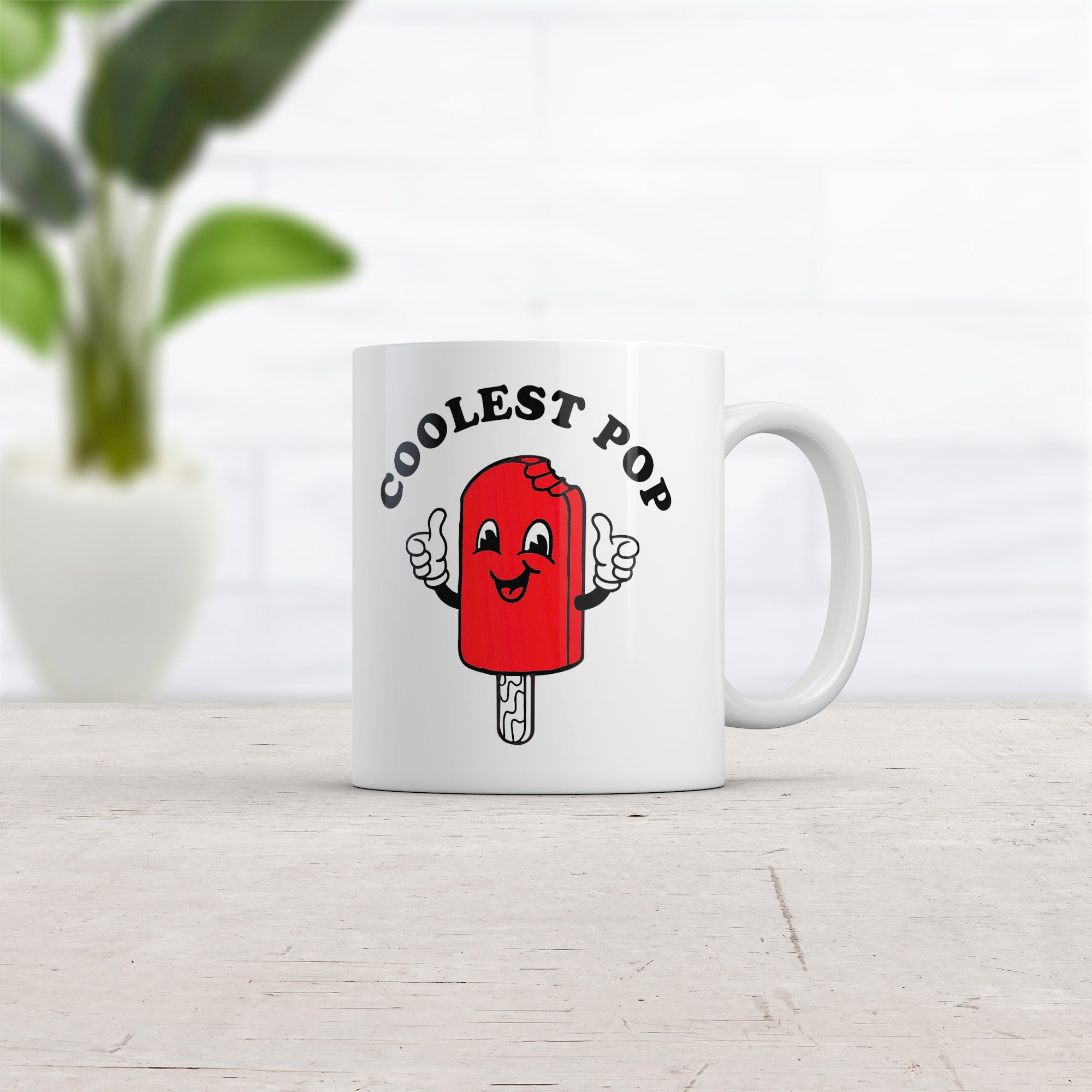 Funny White Coolest Pop Coffee Mug Nerdy Father's Day Food sarcastic Tee