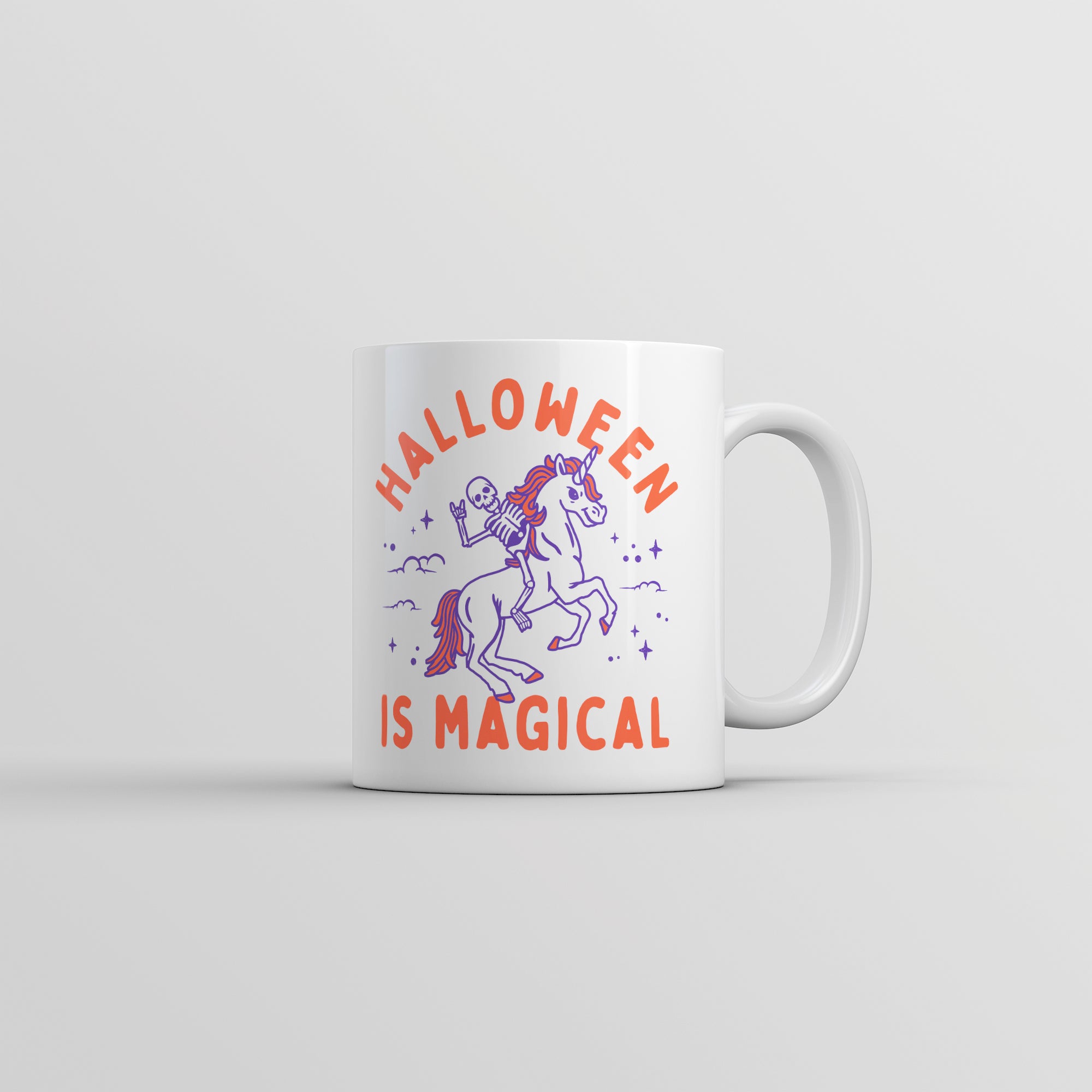 Funny White Halloween Is Magical Coffee Mug Nerdy Halloween Unicorn Tee