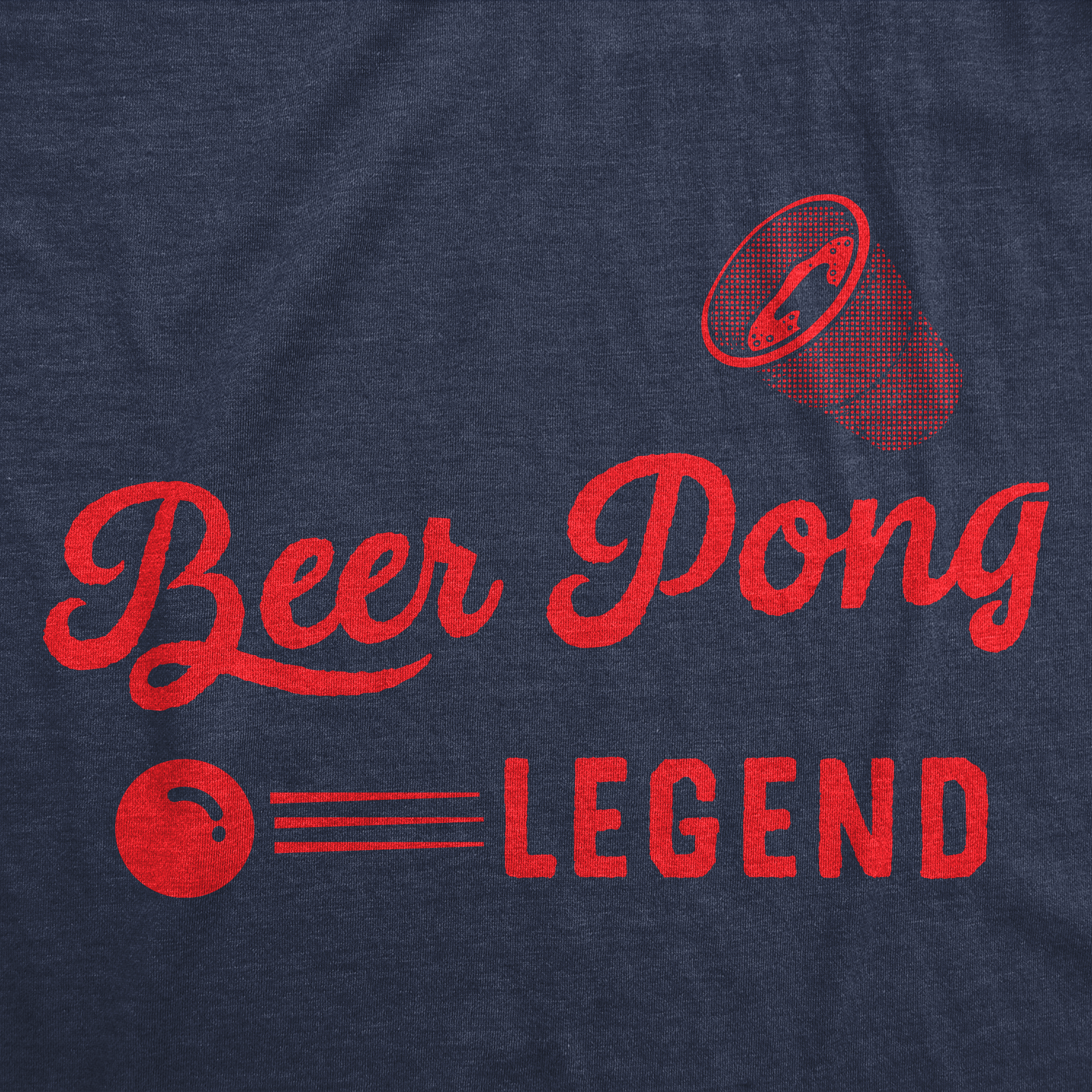 Funny Heather Navy - Beer Pong Legend Beer Pong Legend Mens T Shirt Nerdy Beer Drinking Tee