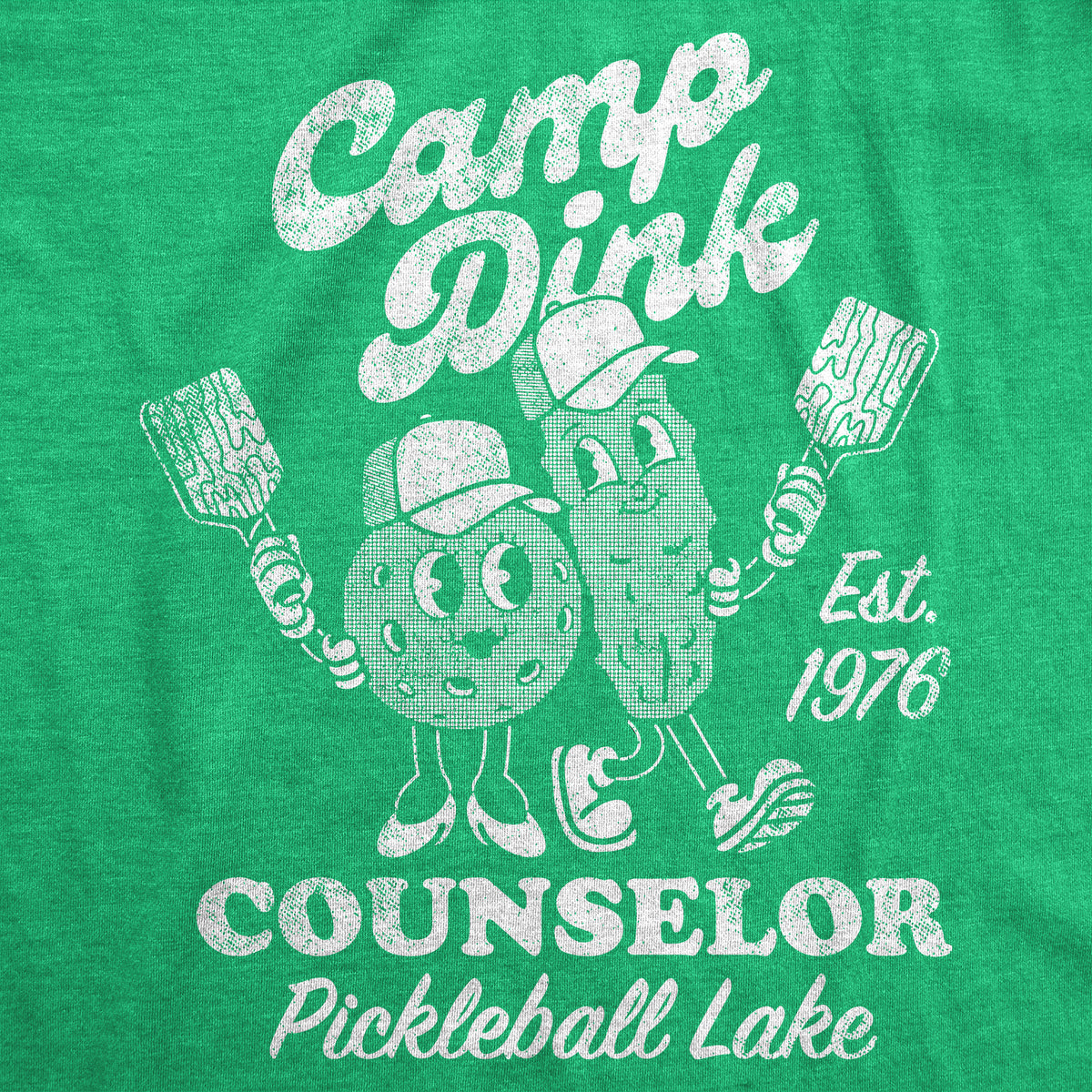 Camp Dink Counselor Pickleball Lake Women&#39;s T Shirt