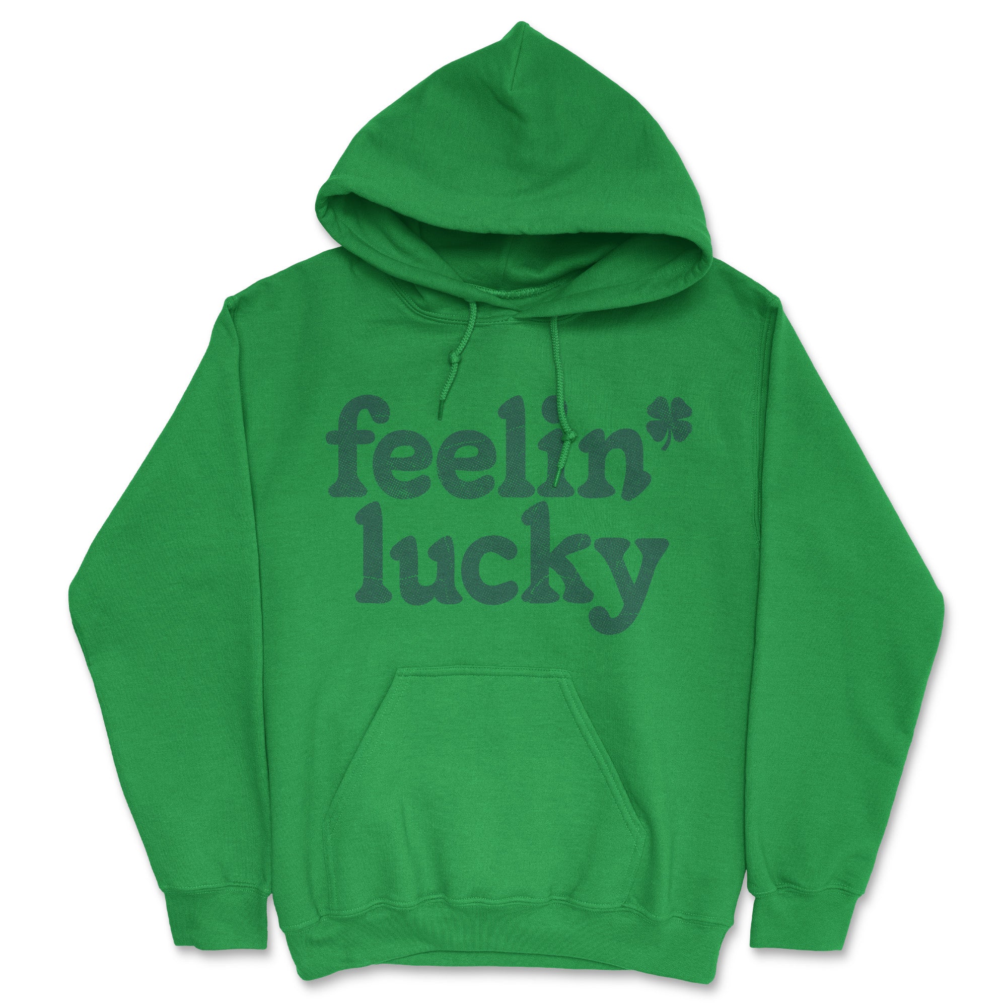 Funny Green - Feelin Lucky Feelin Lucky Hoodie Nerdy Saint Patrick's Day Tee
