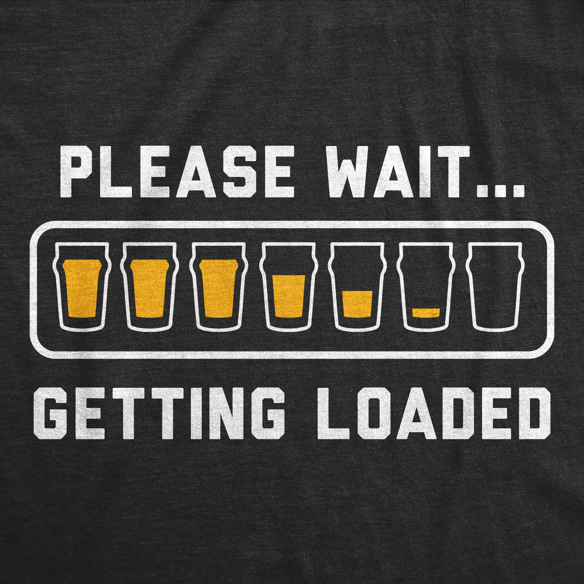 Funny Heather Black - Please Wait Getting Loaded Please Wait Getting Loaded Womens T Shirt Nerdy Drinking sarcastic Tee