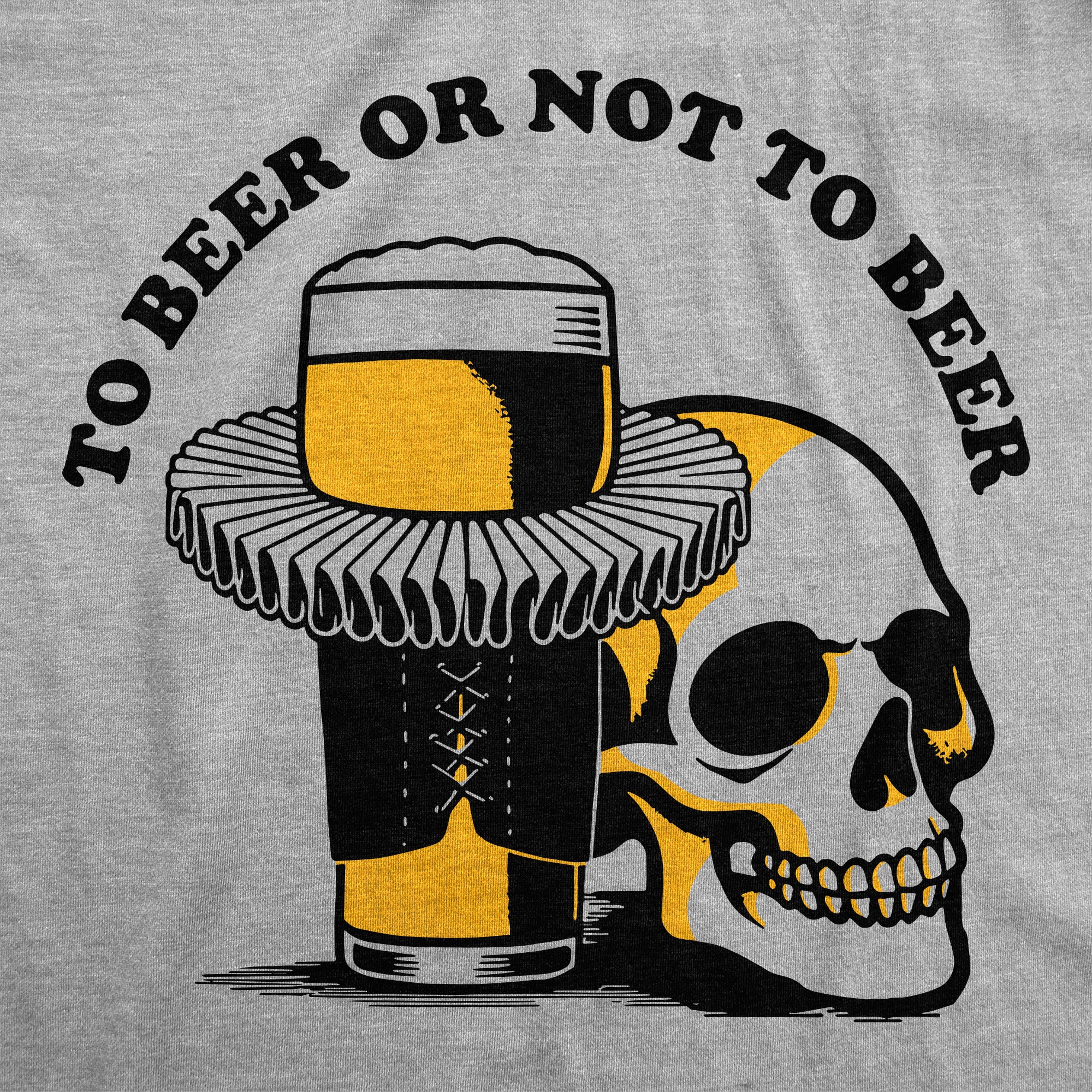 Funny Light Heather Grey - To Beer To Beer Or Not To Beer Womens T Shirt Nerdy Beer Drinking sarcastic Tee