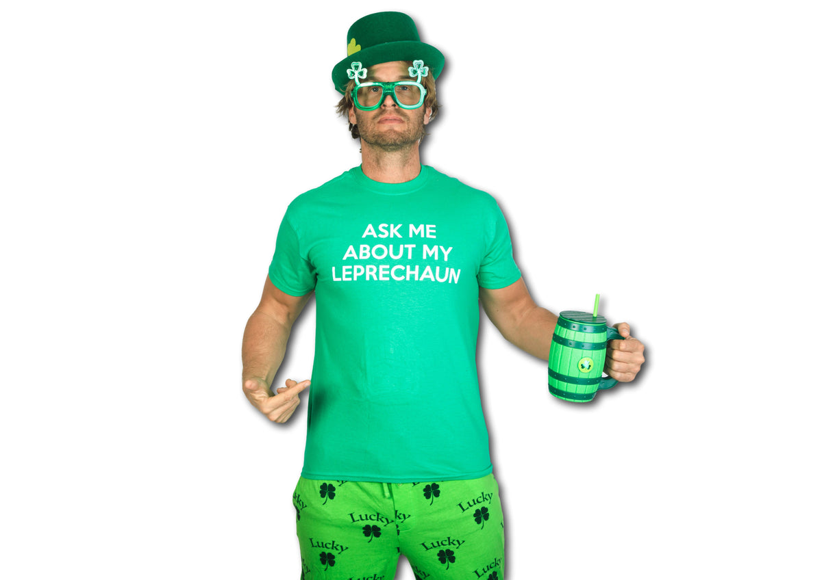 Ask Me About My Leprechaun Flip Men&#39;s T Shirt