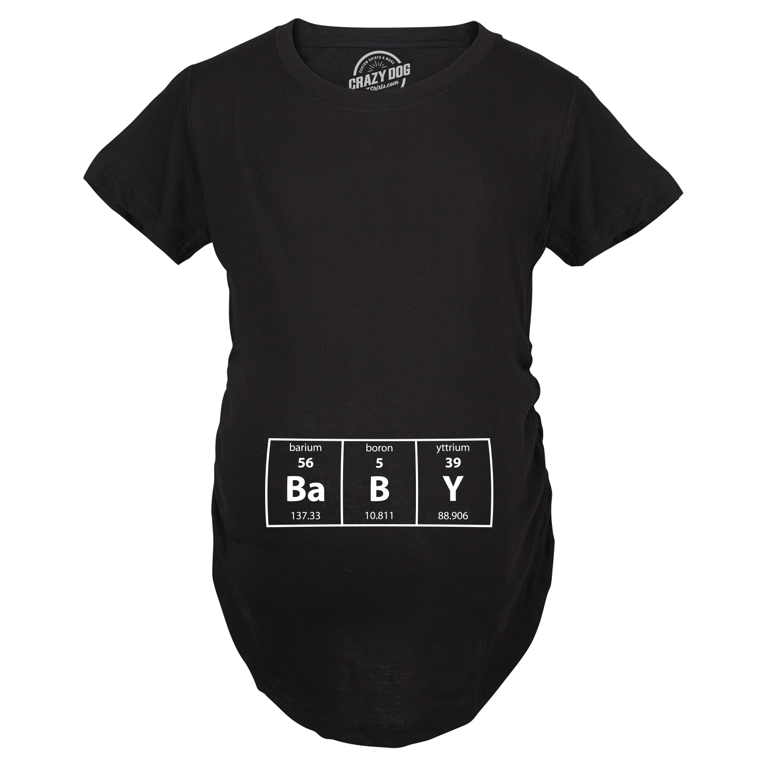 Funny Black Baby Element Maternity T Shirt Nerdy Nerdy Science Tee