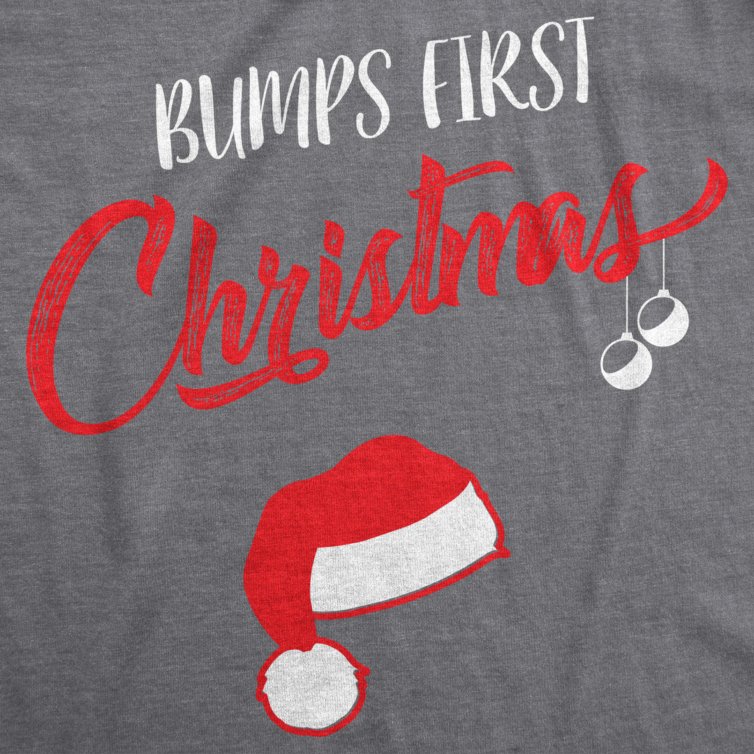 Baby's First Christmas Ornament Maternity Tshirt