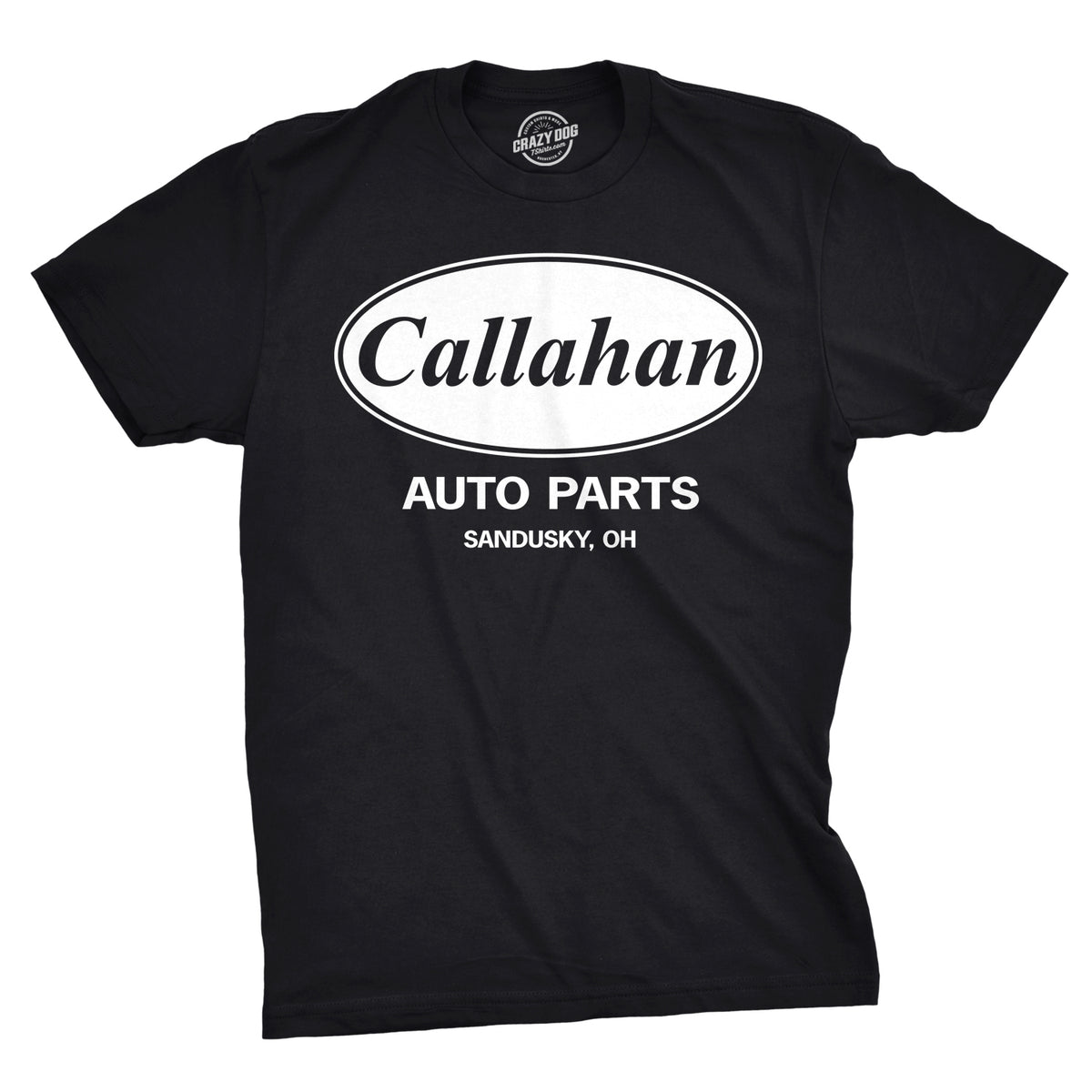 Funny Black Callahan Auto Parts Mens T Shirt Nerdy TV &amp; Movies Tee