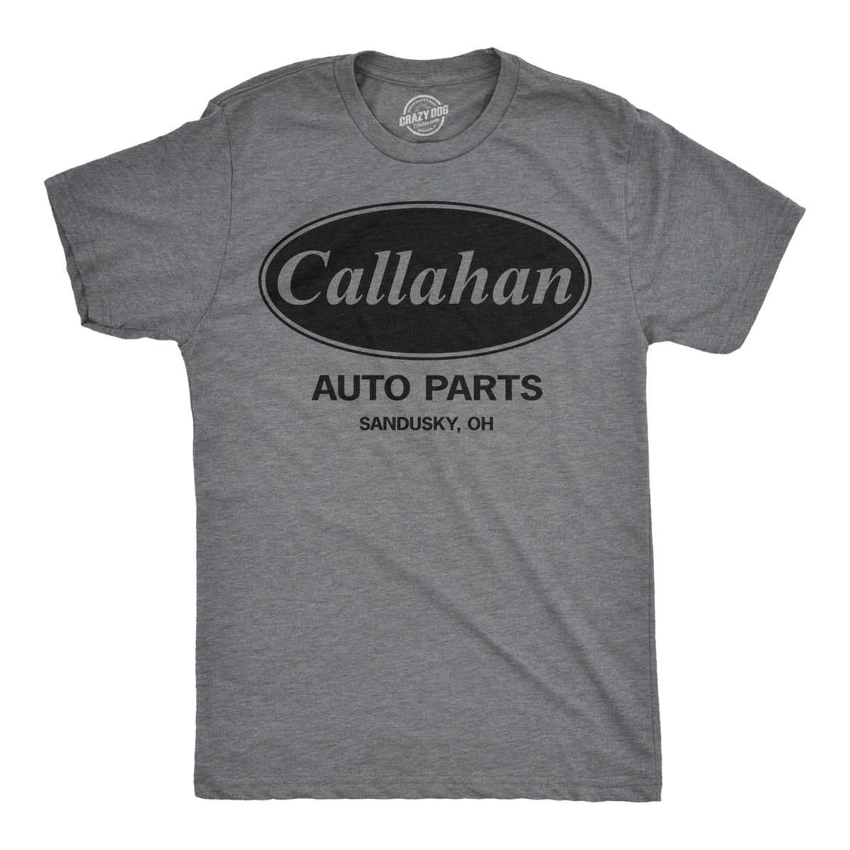 Funny Dark Heather Grey Callahan Auto Parts Mens T Shirt Nerdy TV &amp; Movies Tee