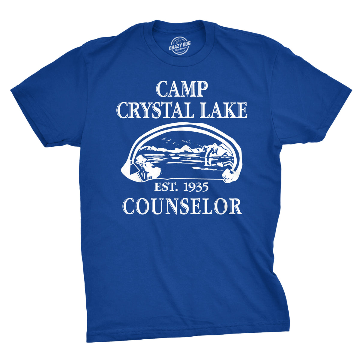 Funny Heather Royal Camp Crystal Lake Mens T Shirt Nerdy Halloween TV &amp; Movies Camping Retro Tee
