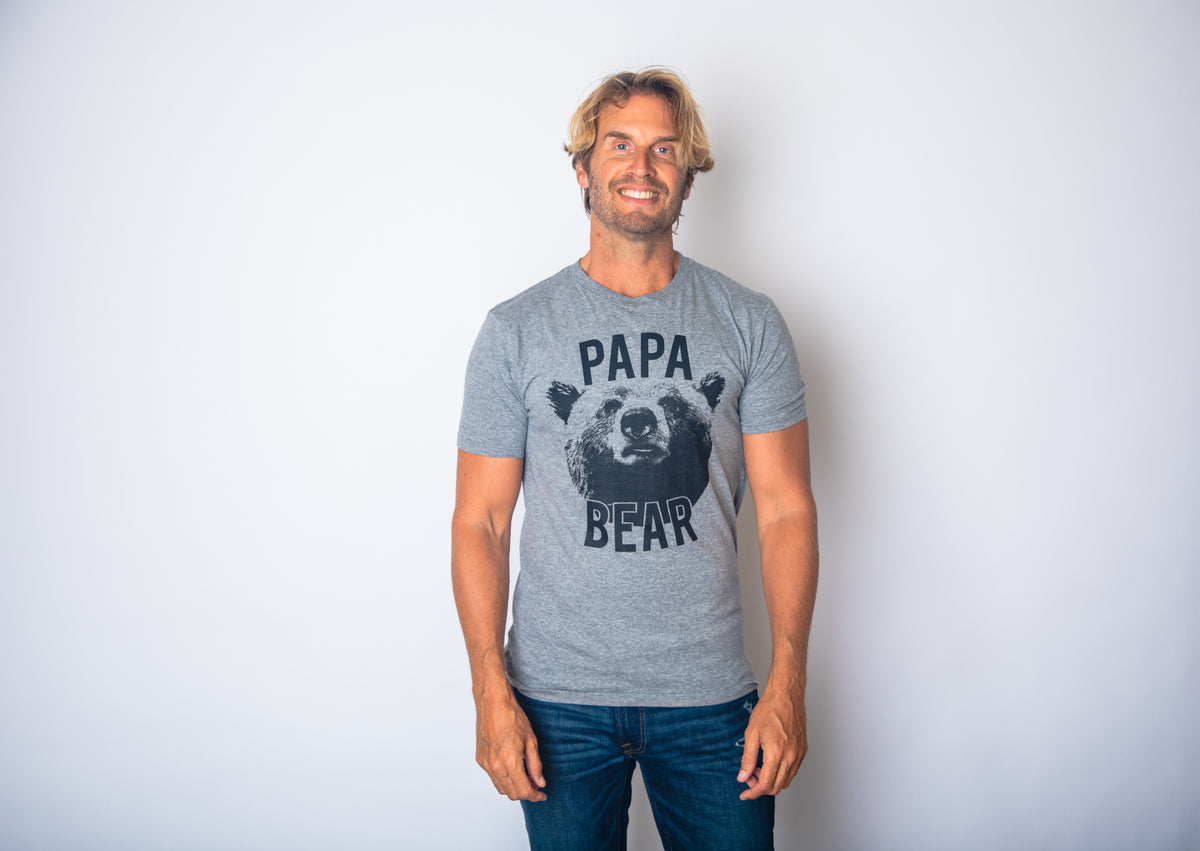 Papa Bear Realistic Men&#39;s T Shirt