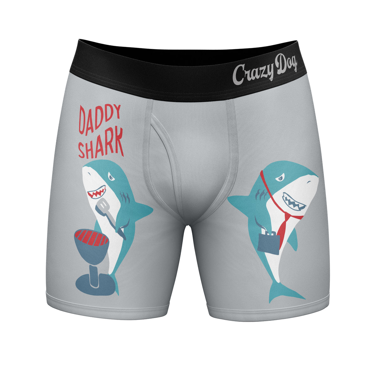 Funny Daddy Shark Daddy Shark Nerdy Father&#39;s Day Animal Tee