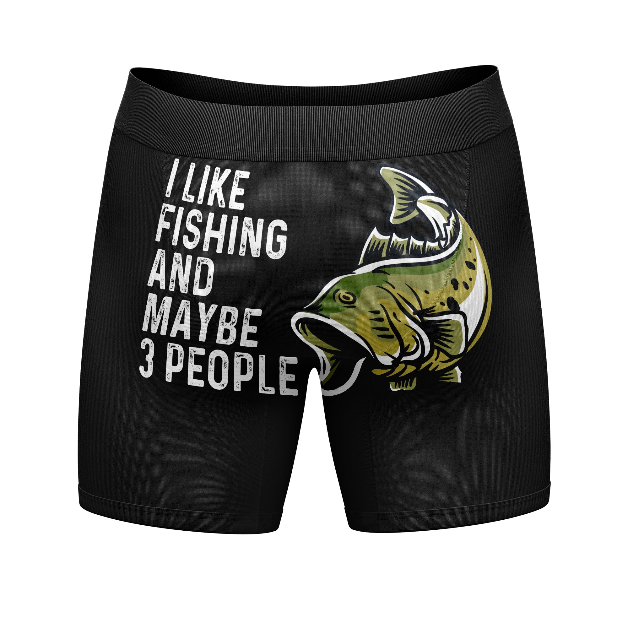 Funny Fish and 3 People I Like Fishing And Maybe 3 People Nerdy Father's Day Fishing introvert Tee
