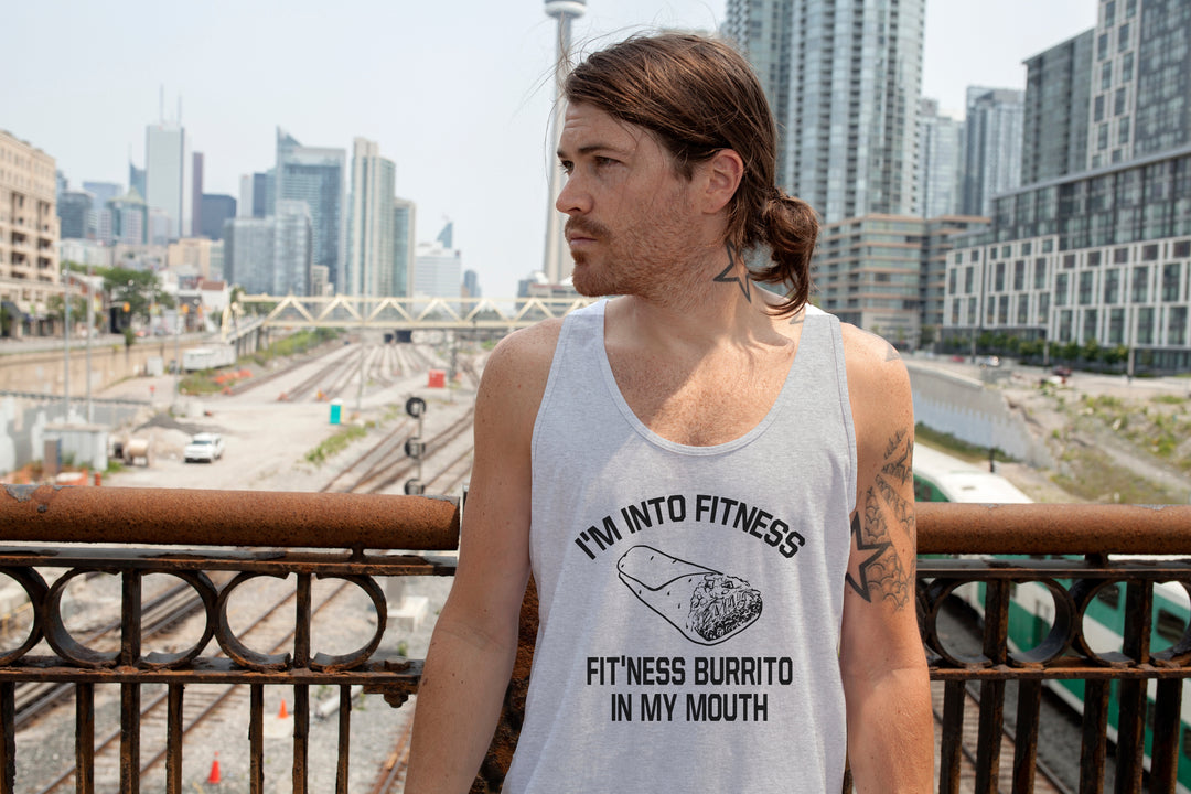 Fitness Burrito In My Mouth Men's Tank Top