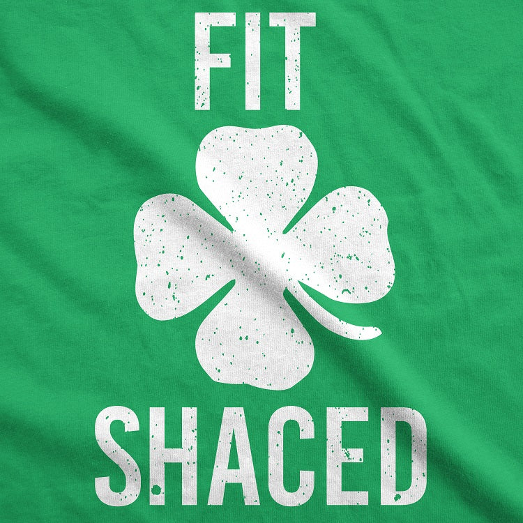 Funny Green Fit Shaced Womens T Shirt Nerdy Saint Patrick's Day Beer Drinking Tee