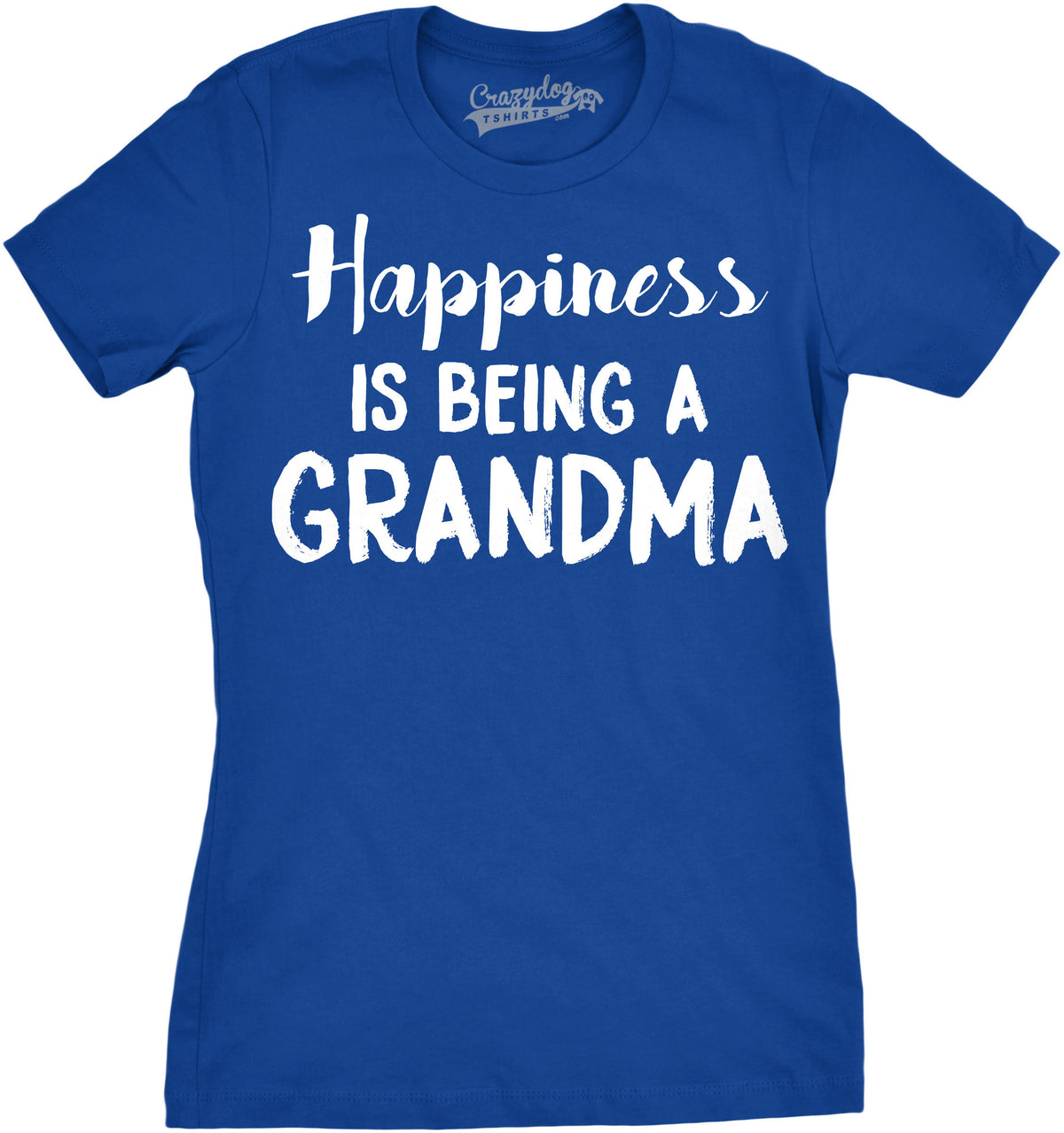 Funny Heather Royal Happiness Is Being a Grandma Womens T Shirt Nerdy Mother&#39;s Day Grandmother Tee