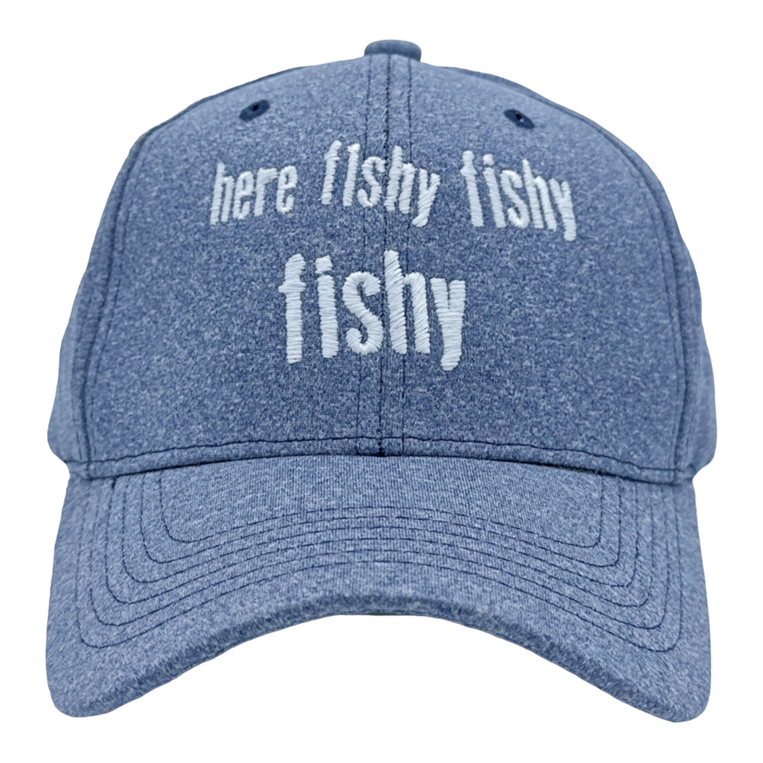Funny Blue - Here Fishy Fishy Fishy Here Fishy Fishy Fishy Nerdy Fishing Tee