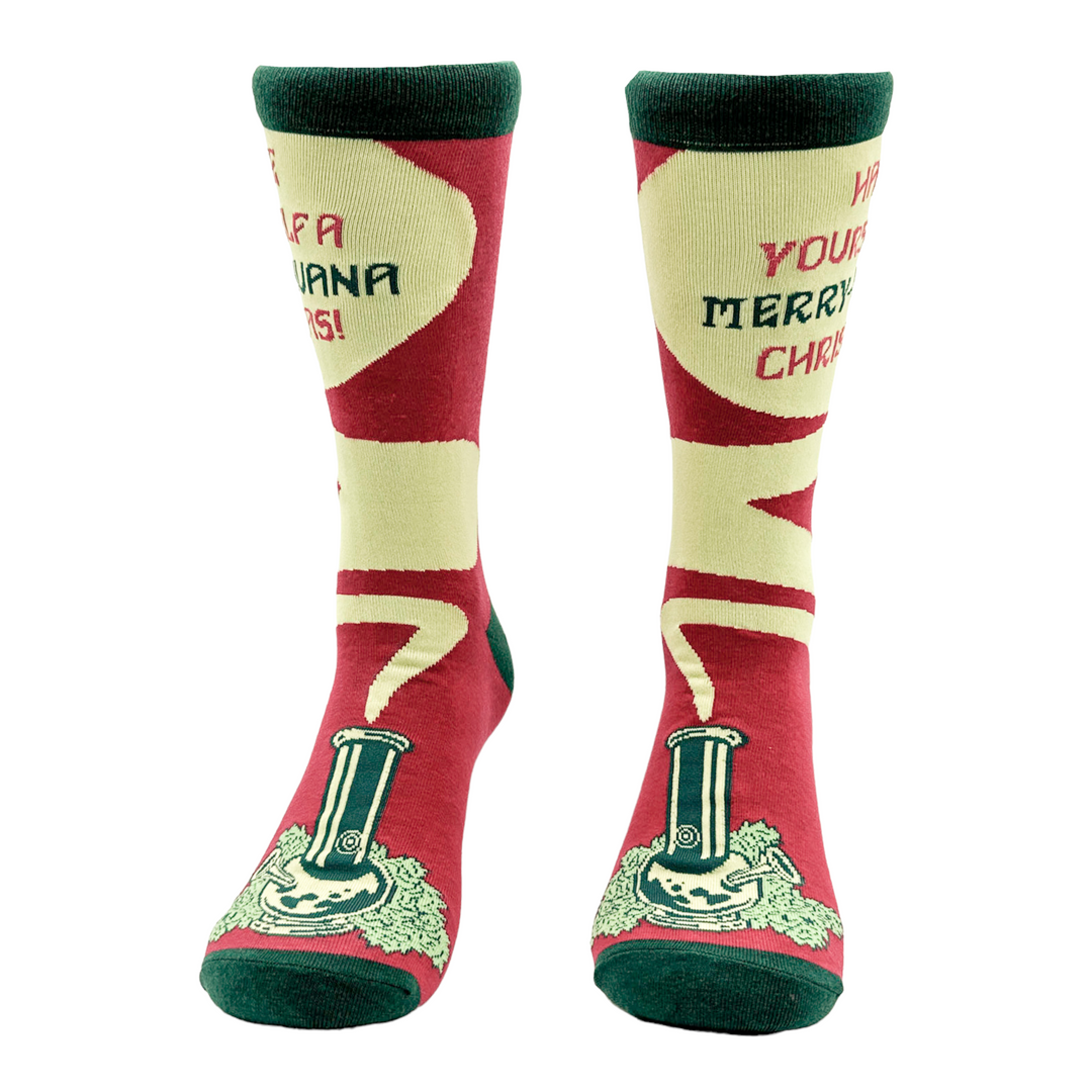 Men's Have Yourself A Merry Juana Christmas Socks
