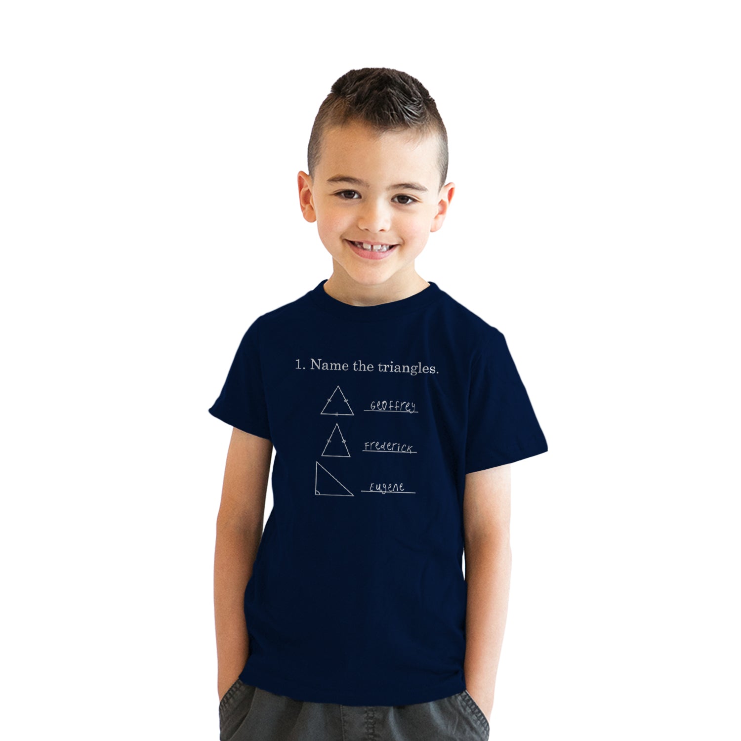 Funny Heather Navy Name The Triangles Youth T Shirt Nerdy Science Nerdy Sarcastic Tee