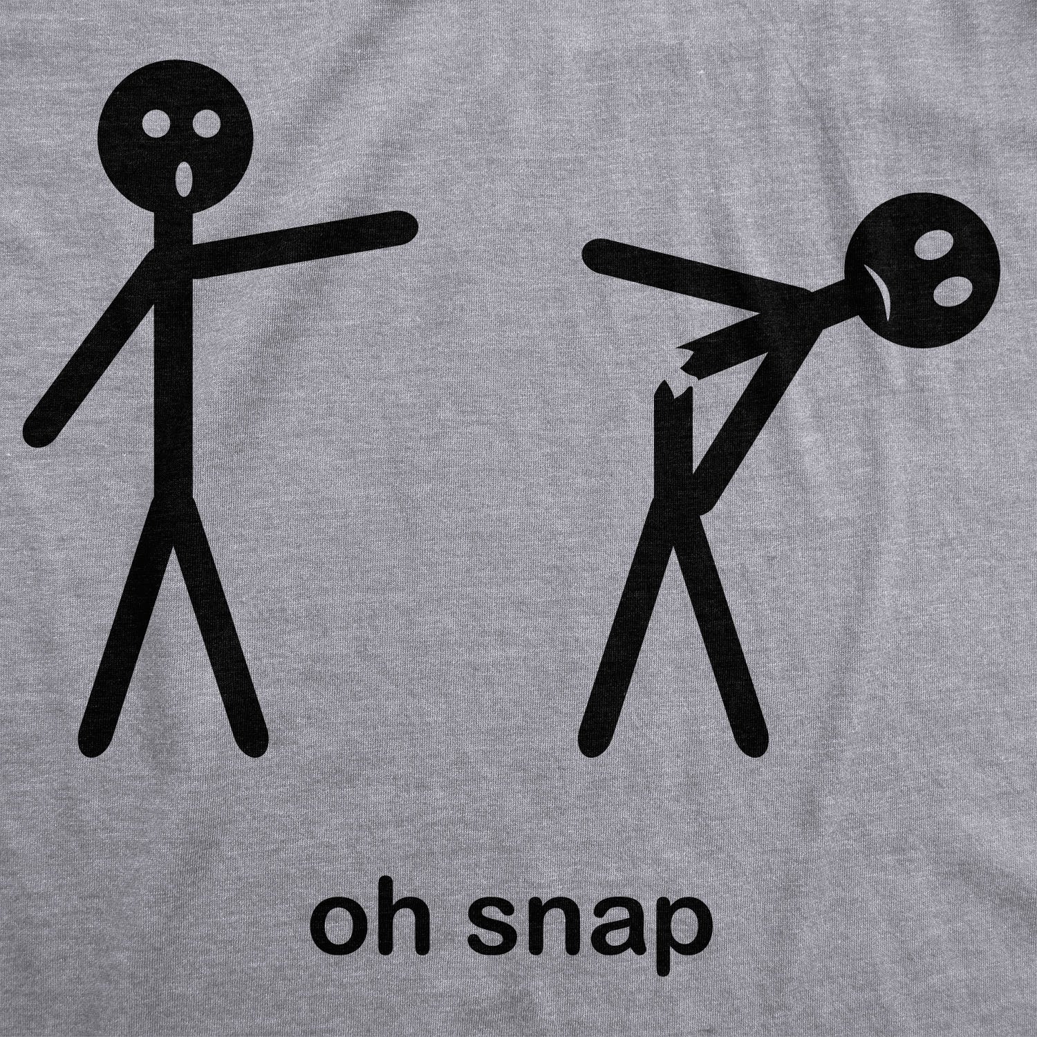 Funny Oh Snap Mens T Shirt Nerdy Sarcastic Tee