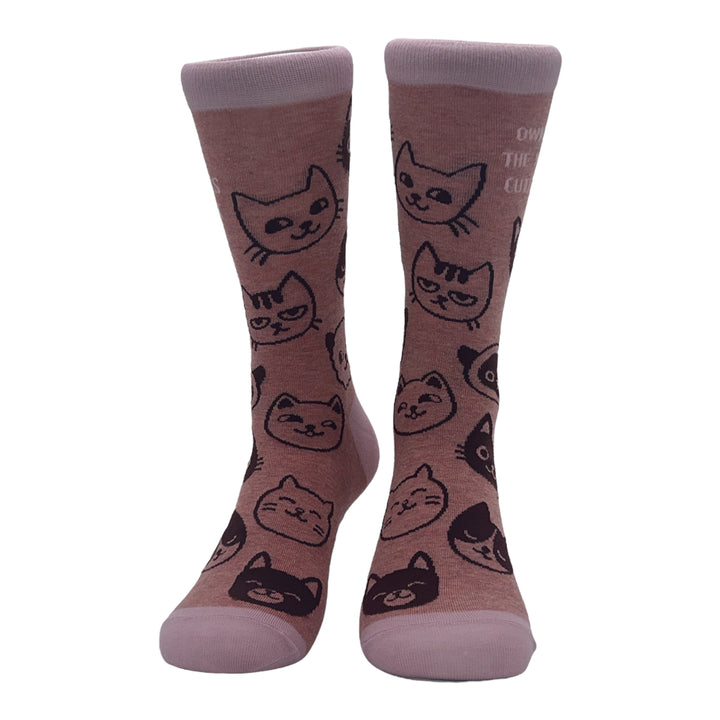 Women's Owner Of The Worlds Cutest Cat Socks
