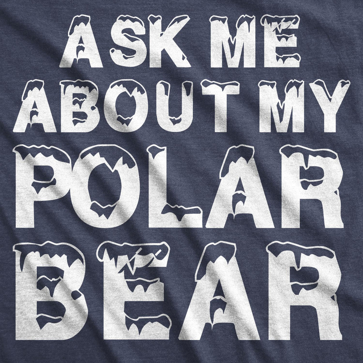 Ask Me About My Polar Bear Flip Youth T Shirt