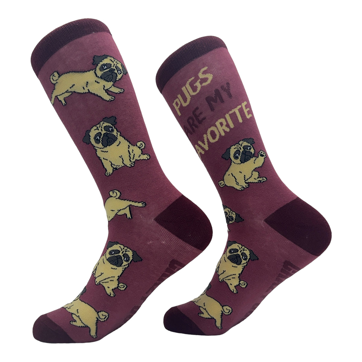 Women&#39;s Pugs Are My Favorite Socks