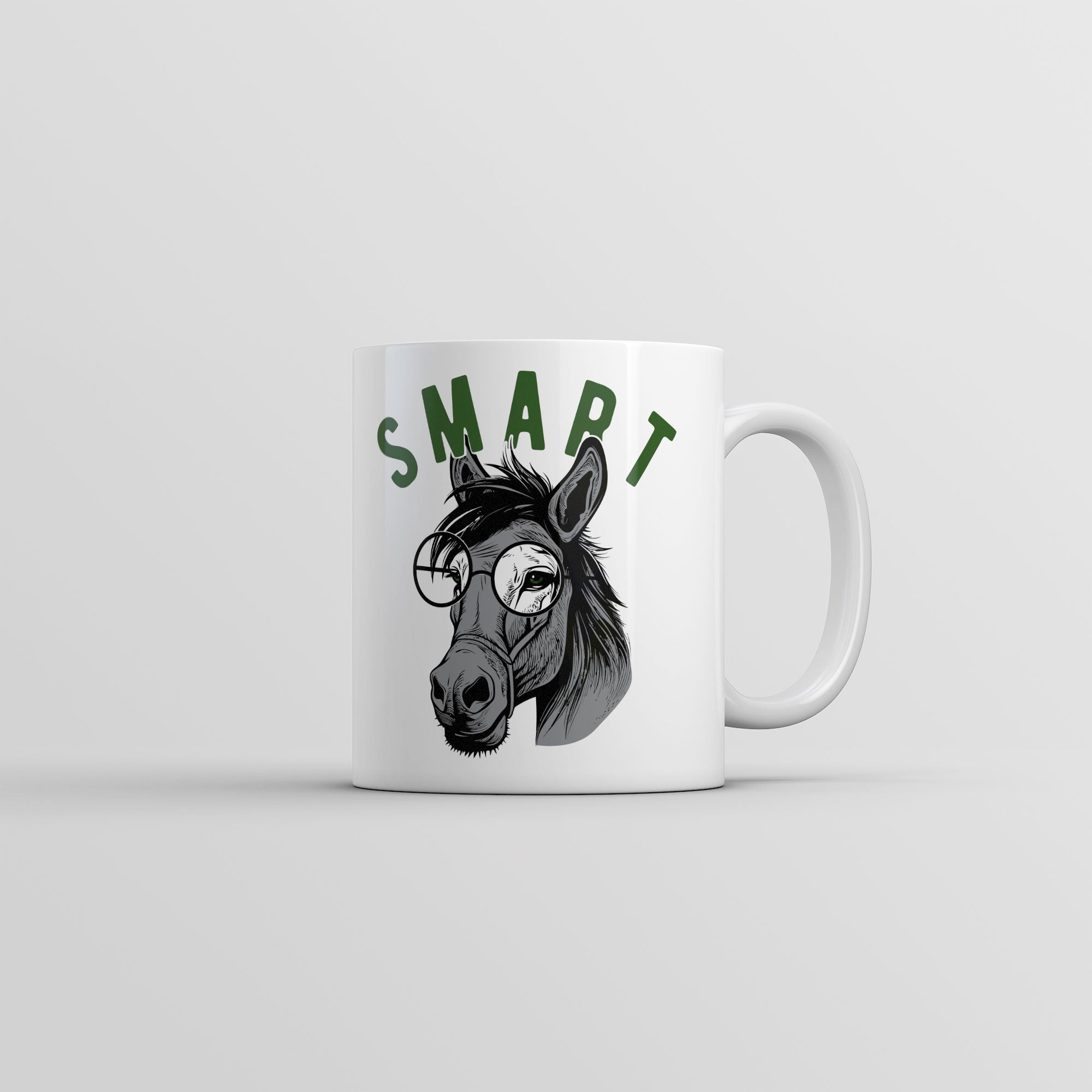 Funny White Smart Ass Coffee Mug Nerdy sarcastic Animal Tee