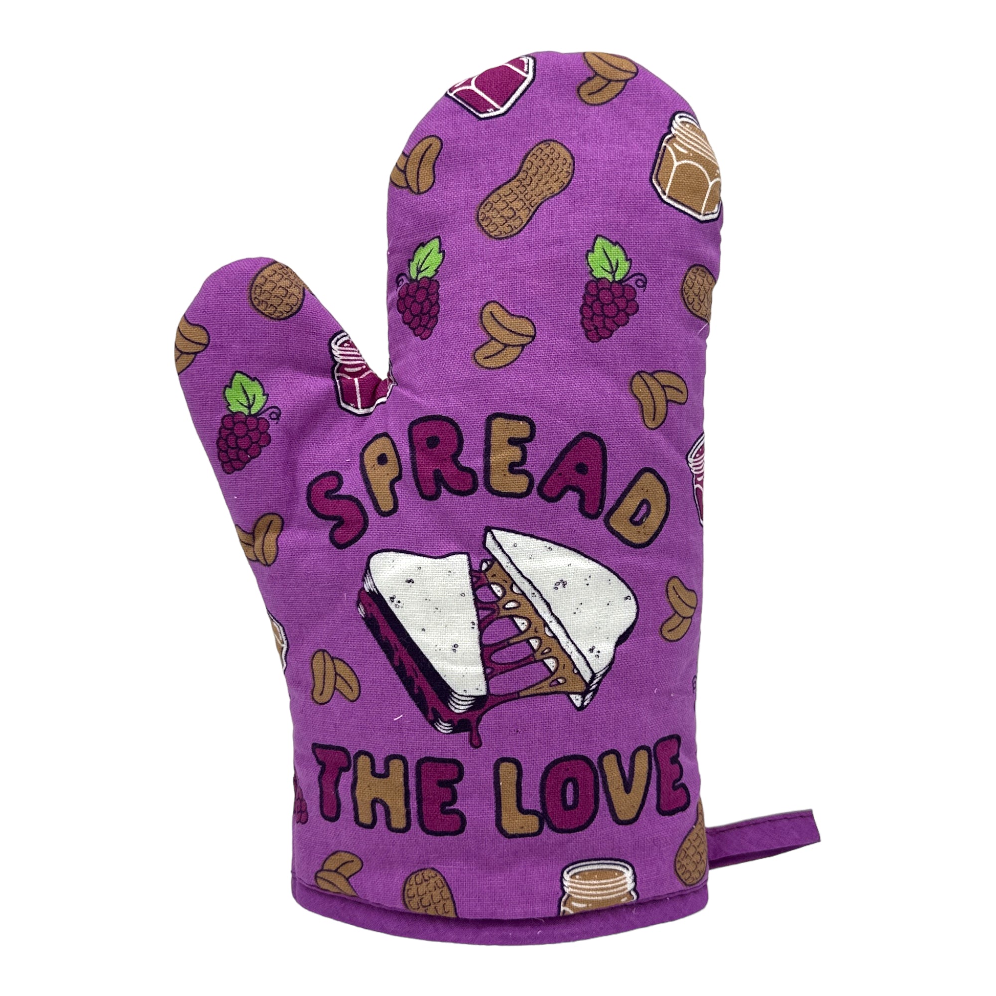 Funny Purple - SPREAD Spread The Love Nerdy Food Tee