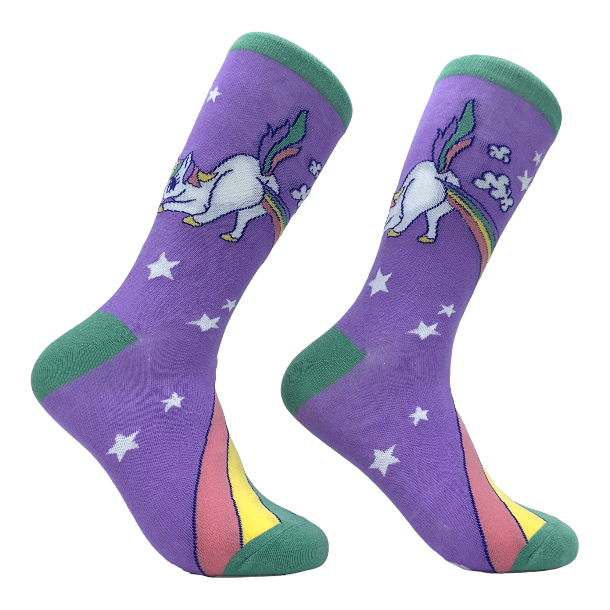 Funny Purple - Unicorn Crapping Women's Unicorn Crapping Sock Nerdy Unicorn Toilet Tee