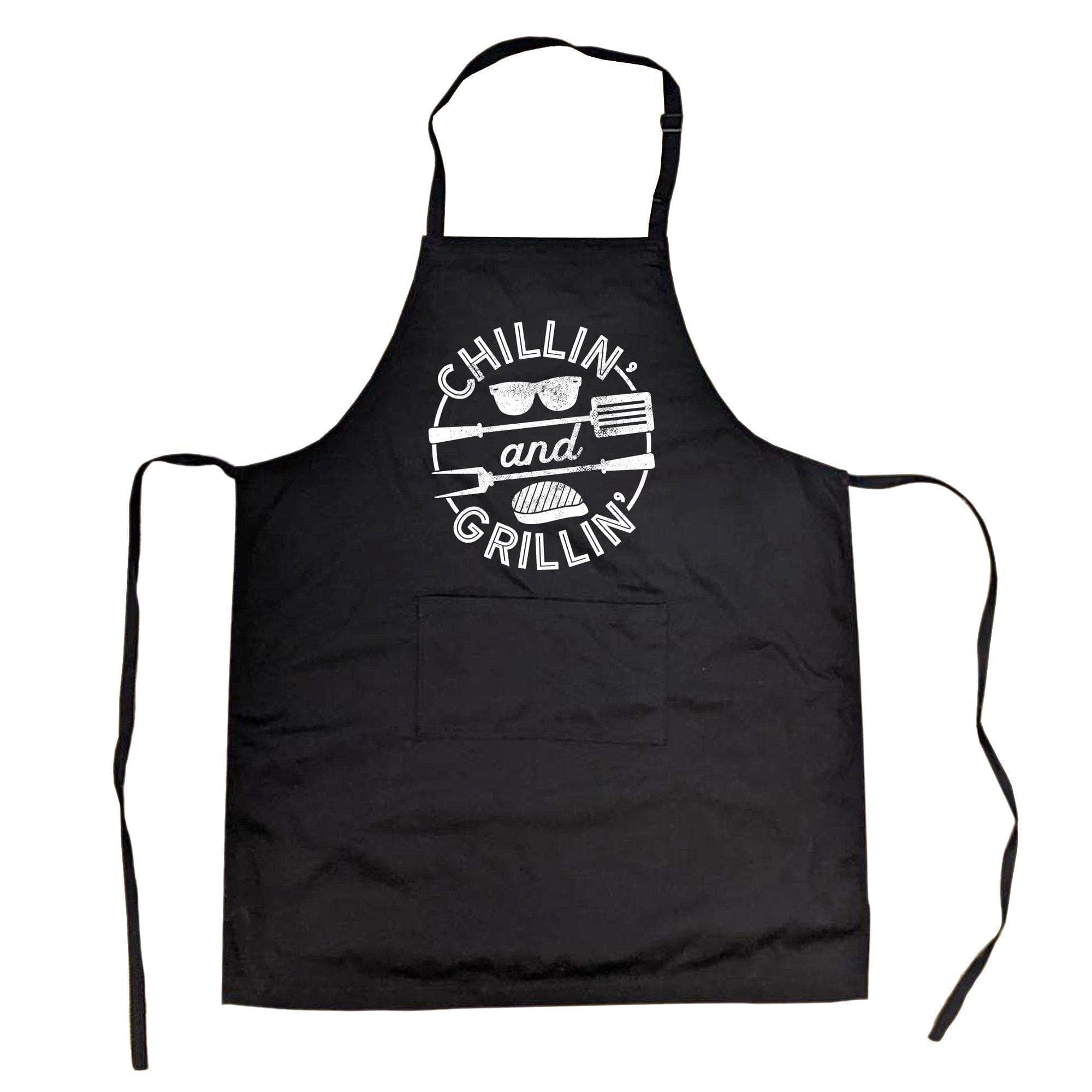 Chillin' And Grillin' Cookout Apron - Crazy Dog T-Shirts
