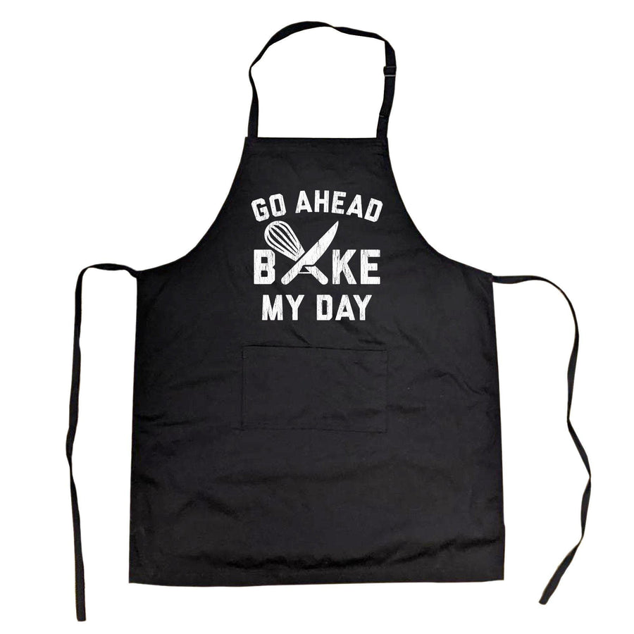 Go Ahead Bake My Day Cookout Apron - Crazy Dog T-Shirts