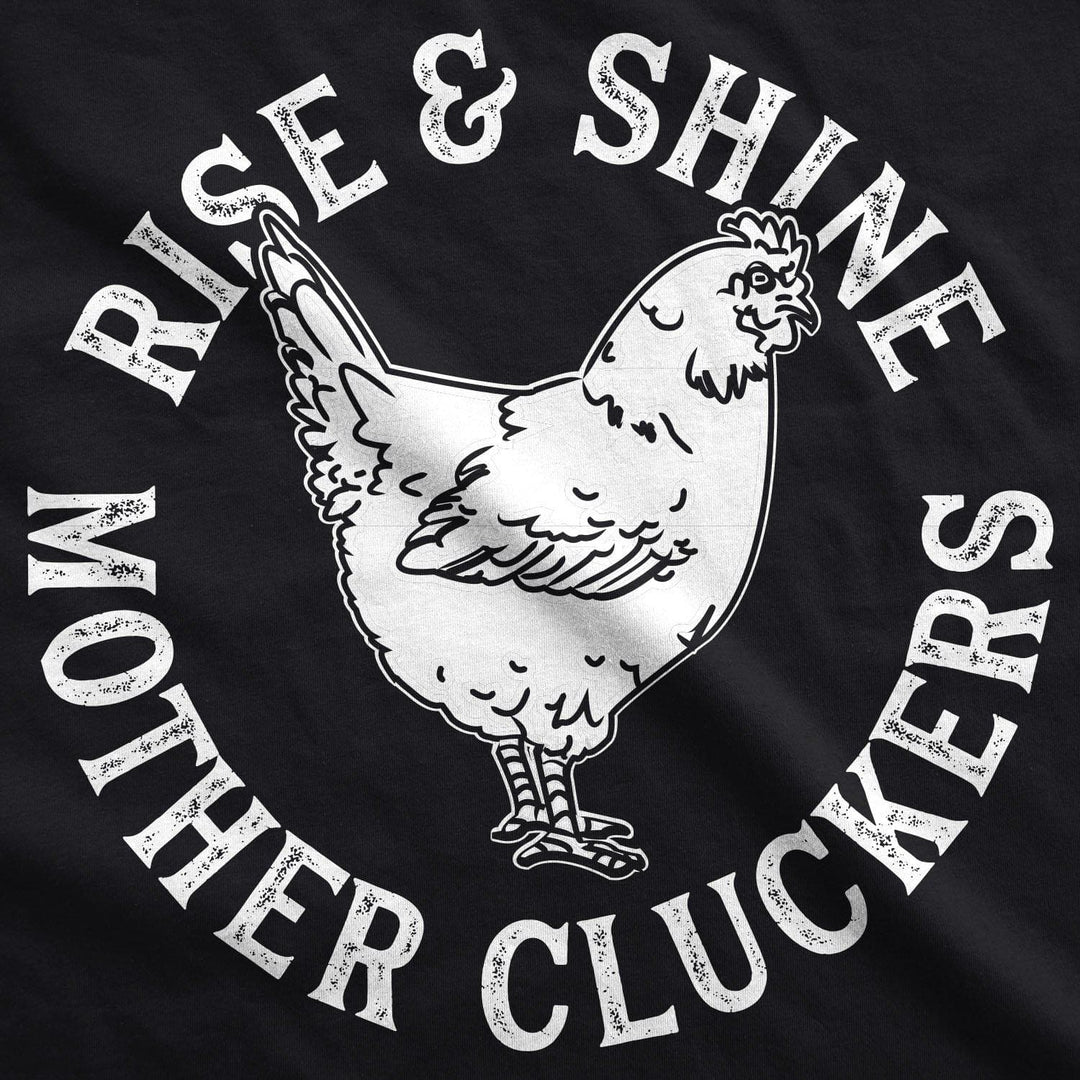 Rise And Shine Mother Cluckers Cookout Apron - Crazy Dog T-Shirts