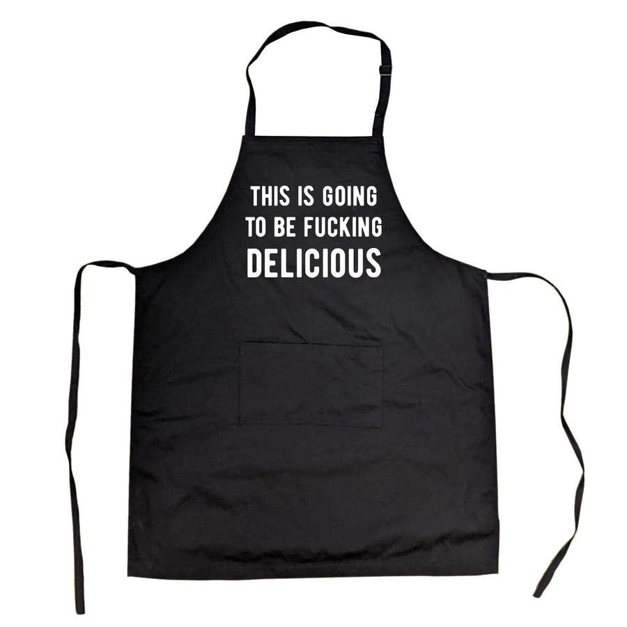 This Is Going To Be Delicious Cookout Apron - Crazy Dog T-Shirts
