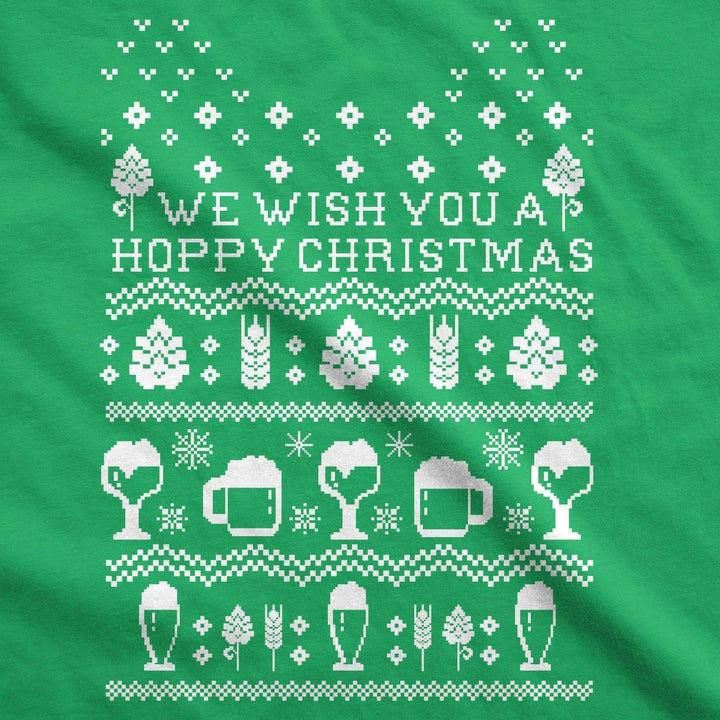 Hoppy Christmas Crew Neck Sweatshirt - Crazy Dog T-Shirts