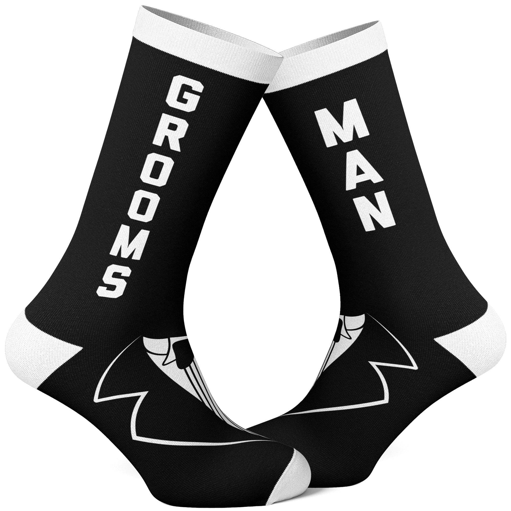 Men's Grooms Man Socks  -  Crazy Dog T-Shirts
