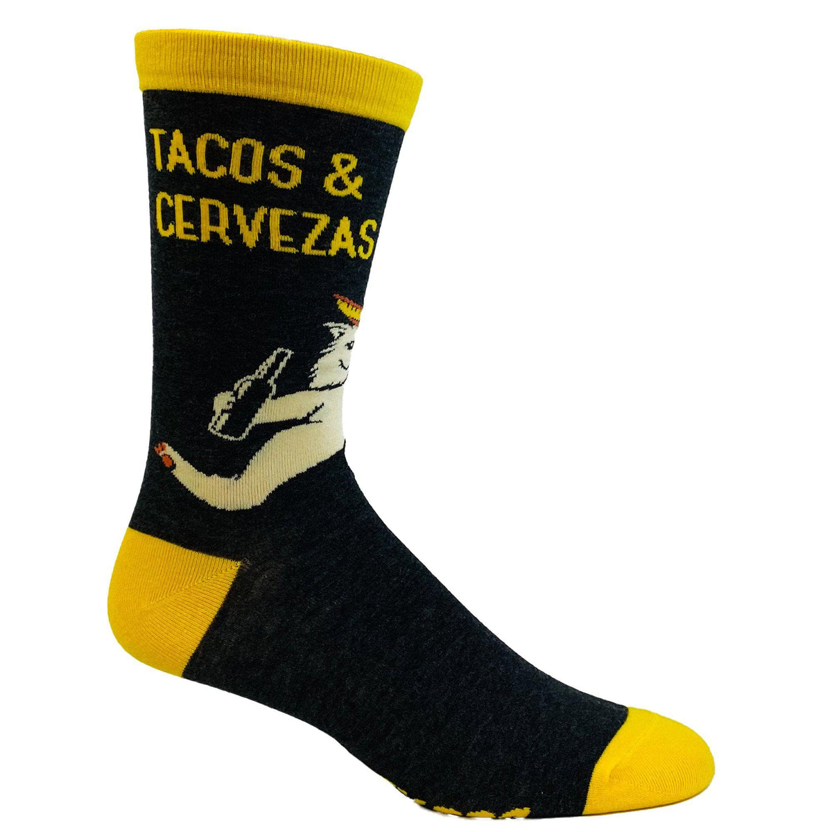 Men&#39;s Tacos And Cervezas Socks - Crazy Dog T-Shirts