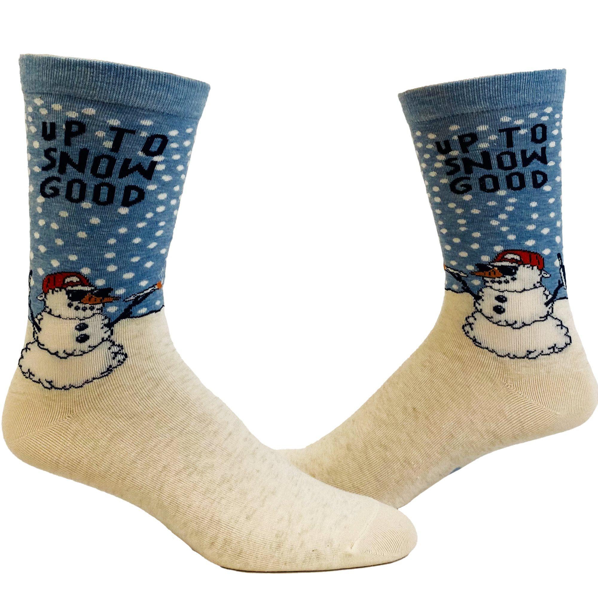 Men's Up To Snow Good Socks - Crazy Dog T-Shirts