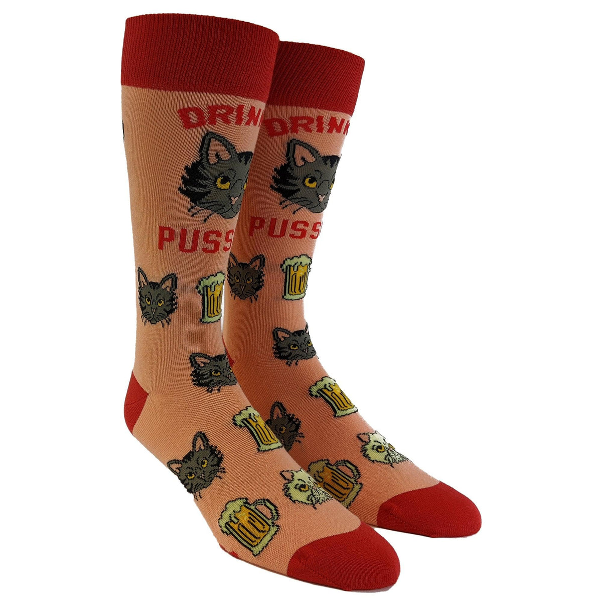 Mens Drink Up Pussies Socks  -  Crazy Dog T-Shirts